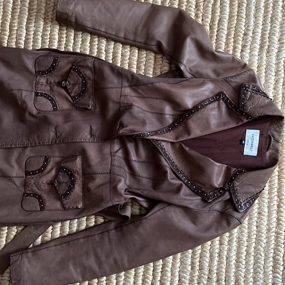 Viktor&Rolf leather belted trench coat IT40 fully lined - Picture 17 of 17